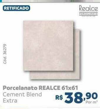 Tumkus Porcelanato Realce 61x61 oferta