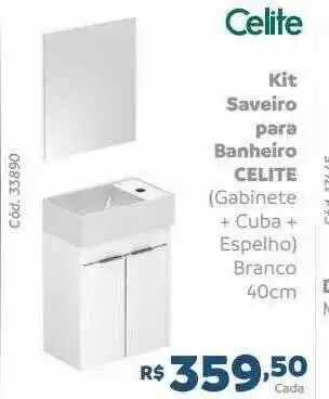 Kit Saveiro Para Banheiro Celite