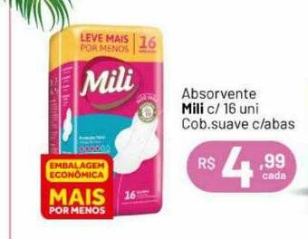 Farmácias Descontão Absorvente Mili oferta