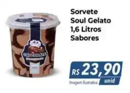 Hiper Moreira Sorvete Soul Gelato Sabores oferta