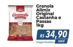 Hiper Moreira Granola Allmix Original Castanha e Passas oferta