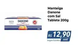 Hiper Moreira Manteiga Danone com Sal Tablete oferta