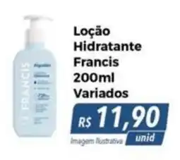 Hiper Moreira Loção Hidratante Francis Variados oferta