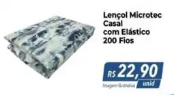 Hiper Moreira Lençol Microtec Casal com Elástico oferta