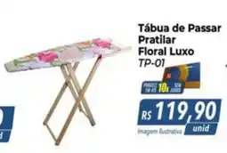 Hiper Moreira Tábua de Passar Pratilar Floral Luxo oferta
