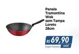 Hiper Moreira Panela Tramontina Wok sem Tampa Loreto oferta