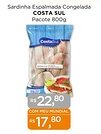 Supermercados Mundial Sardinha Espalmada Congelada COSTA SUL Pacote oferta