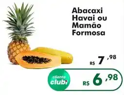 Irani Supermercados Abacaxi Havai ou Mamão Formosa oferta