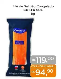 Supermercados Mundial Filé de Salmão Congelado COSTA SUL oferta