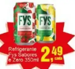 Negreiros Refrigerante Fys Sabores e Zero oferta