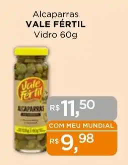 Supermercados Mundial Alcaparras VALE FÉRTIL Vidro oferta