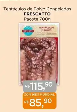 Supermercados Mundial Tentáculos de Polvo Congelados FRESCATTO Pacote oferta