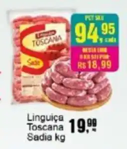 Negreiros Linguiça Toscana Sadia oferta