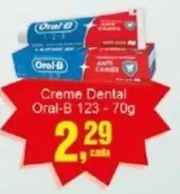 Negreiros Creme Dental Oral-B 123 oferta