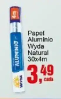 Negreiros Papel Aluminio Wyda Natural oferta