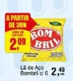 Negreiros Lă de Aço Bombril oferta