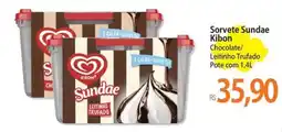 Atacadão Sorvete Sundae Kibon oferta