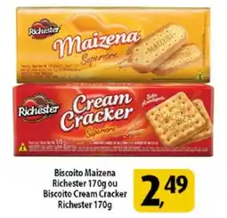 Coelho Diniz Biscoito Maizena Richester ou Biscoito Cream Cracker Richester oferta