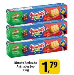 Coelho Diniz Biscoito Recheado Animados Zoo oferta