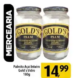 Coelho Diniz Palmito Açaí Inteiro Gold's Vidro oferta