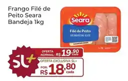 Super Luna Frango Filé de Peito Seara Bandeja oferta