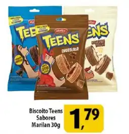 Coelho Diniz Biscoito Teens Sabores Marilan oferta