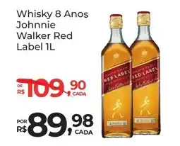 Super Luna Whisky 8 Anos Johnnie Walker Red Label oferta