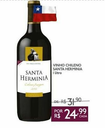 GBarbosa Vinho chileno santa herminia 1 litro oferta
