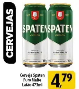 Coelho Diniz Cerveja Spaten Puro Malte Latão oferta