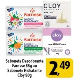 Coelho Diniz Sabonete Desodorante Farnese ou Sabonete Hidratante Cloy oferta