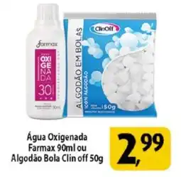 Coelho Diniz Água Oxigenada Farmax ou Algodão Bola Clin off oferta