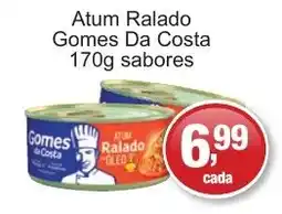 Supermercados Rod e Raf Atum Ralado Gomes Da Costa sabores oferta