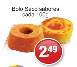Supermercados Rod e Raf Bolo Seco sabores cada oferta