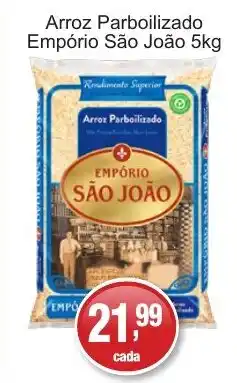 Supermercados Rod e Raf Arroz Parboilizado Empório São João oferta