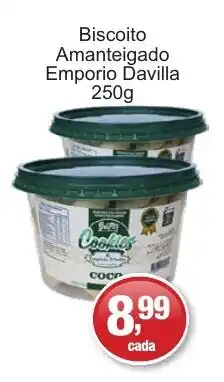 Supermercados Rod e Raf Biscoito Amanteigado Emporio Davilla oferta