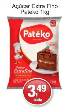 Supermercados Rod e Raf Açúcar Extra Fino Pateko oferta