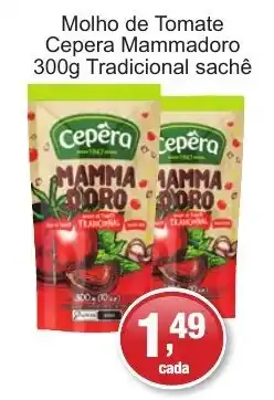 Supermercados Rod e Raf Molho de Tomate Cepera Mammadoro. oferta