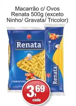 Supermercados Rod e Raf Macarrão c/ Ovos Renata oferta