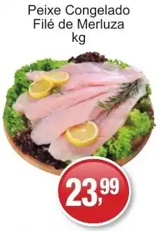 Supermercados Rod e Raf Peixe Congelado Filé de Merluza oferta