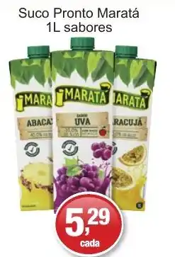 Supermercados Rod e Raf Suco Pronto Maratá sabores oferta