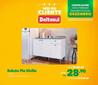 Deltasul Balcão Pia Sicília oferta