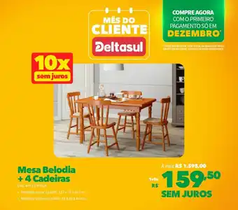 Deltasul Mesa Belodia +4 Cadeiras oferta