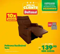 Deltasul Poltrona Reclinável Toro oferta