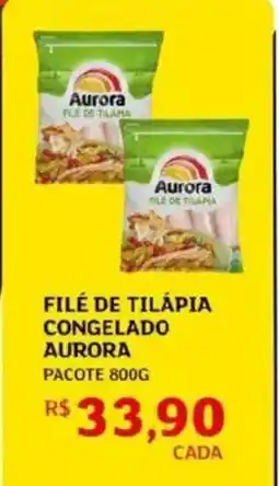 Assaí Atacadista Filé de tilápia congelado aurora pacote oferta