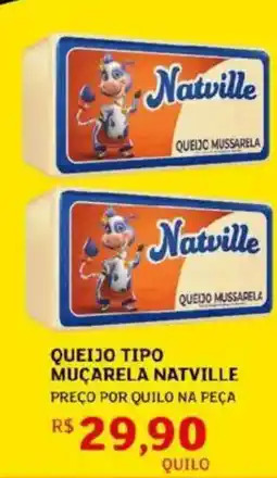 Assaí Atacadista Queijo tipo muçarela natville oferta