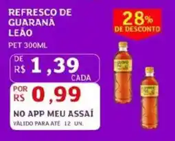 Assaí Atacadista Refresco de guarana leão oferta