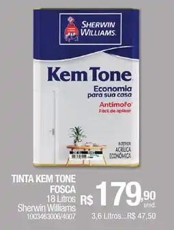 Milium Tinta kem tone fosca Sherwin Williams oferta