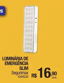 Milium Luminária de emergência slim oferta