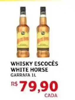Assaí Atacadista Whisky escocês white horse garrafa oferta