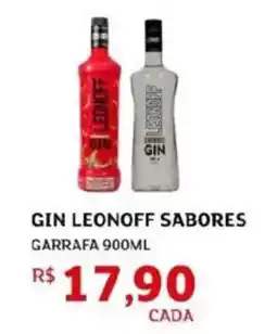 Assaí Atacadista Gin leonoff sabores garrafa oferta